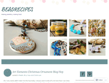 Tablet Screenshot of beadrecipes.wordpress.com