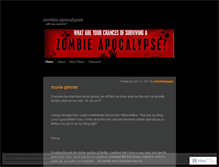 Tablet Screenshot of imminentzombieapocalypse.wordpress.com