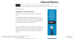 Desktop Screenshot of nimroddiaries.wordpress.com
