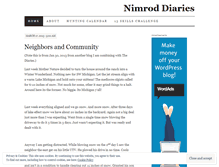 Tablet Screenshot of nimroddiaries.wordpress.com