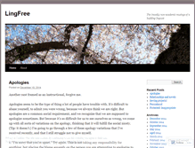 Tablet Screenshot of lingfree.wordpress.com