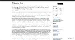 Desktop Screenshot of anormalblog.wordpress.com