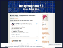 Tablet Screenshot of luckymagenta.wordpress.com