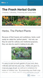 Mobile Screenshot of freshherbalguide.wordpress.com