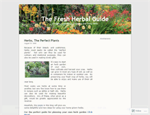 Tablet Screenshot of freshherbalguide.wordpress.com