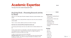 Desktop Screenshot of academicexpertise.wordpress.com