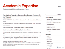 Tablet Screenshot of academicexpertise.wordpress.com