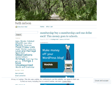 Tablet Screenshot of elizabethnelson.wordpress.com
