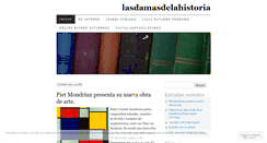 Desktop Screenshot of lasdamasdelahistoria.wordpress.com