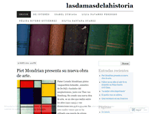 Tablet Screenshot of lasdamasdelahistoria.wordpress.com