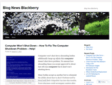 Tablet Screenshot of blognewsblackberry.wordpress.com