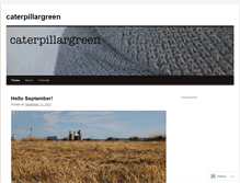 Tablet Screenshot of caterpillargreen.wordpress.com