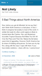 Mobile Screenshot of notlikely.wordpress.com