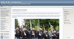 Desktop Screenshot of 4thusinfantry.wordpress.com