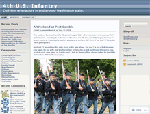 Tablet Screenshot of 4thusinfantry.wordpress.com