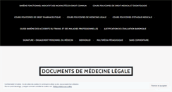 Desktop Screenshot of medecinelegale.wordpress.com