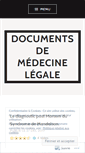 Mobile Screenshot of medecinelegale.wordpress.com