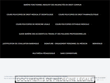 Tablet Screenshot of medecinelegale.wordpress.com