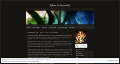 Desktop Screenshot of fightingthethinpossible.wordpress.com