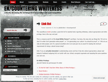 Tablet Screenshot of encounteringwhiteness.wordpress.com