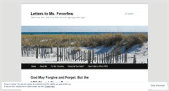 Desktop Screenshot of letterstomsfeverfew.wordpress.com