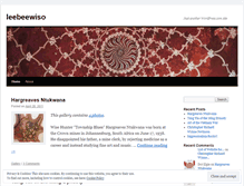 Tablet Screenshot of leebeewiso.wordpress.com