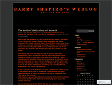 Tablet Screenshot of barryshapiro.wordpress.com