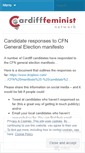 Mobile Screenshot of feministcardiff.wordpress.com