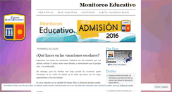 Desktop Screenshot of monitoreoeducativo.wordpress.com