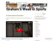 Tablet Screenshot of grahamsweekinsports.wordpress.com