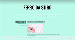 Desktop Screenshot of ilferrodastiro.wordpress.com