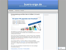 Tablet Screenshot of bueroorga.wordpress.com