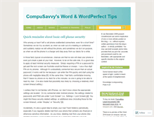 Tablet Screenshot of compusavvy.wordpress.com