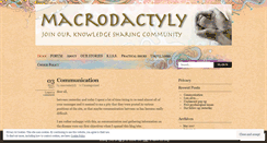 Desktop Screenshot of macrodactyly.wordpress.com