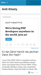 Mobile Screenshot of antikhairy.wordpress.com