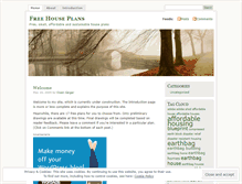 Tablet Screenshot of freehouseplans.wordpress.com