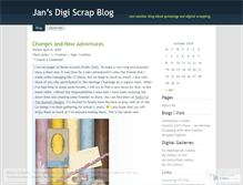 Tablet Screenshot of janwscraps.wordpress.com