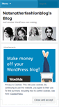Mobile Screenshot of notanotherfasionblog.wordpress.com