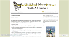 Desktop Screenshot of mountainchicken.wordpress.com