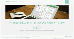 Desktop Screenshot of labklinik.wordpress.com