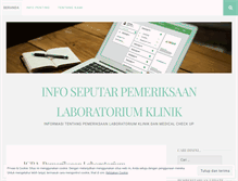 Tablet Screenshot of labklinik.wordpress.com