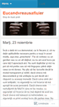 Mobile Screenshot of eucandvreausafluierfluier.wordpress.com