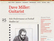 Tablet Screenshot of davemillerguitar.wordpress.com