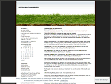 Tablet Screenshot of mentalhealthawareness.wordpress.com