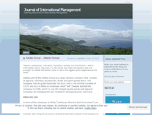 Tablet Screenshot of journalofinternationalmanagement.wordpress.com