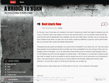 Tablet Screenshot of bridgeburnt.wordpress.com