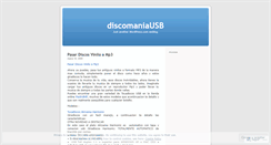 Desktop Screenshot of discomaniausb.wordpress.com