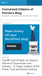 Mobile Screenshot of concernedcitizensofflorida.wordpress.com