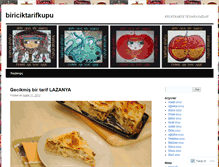 Tablet Screenshot of biriciktarifkupu.wordpress.com