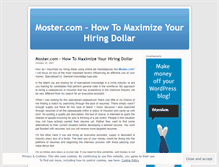 Tablet Screenshot of mostercom.wordpress.com